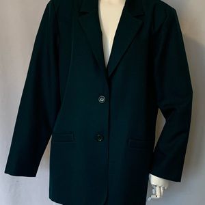 Dark green pants suit